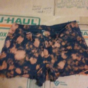 Distressed Denim Shorts